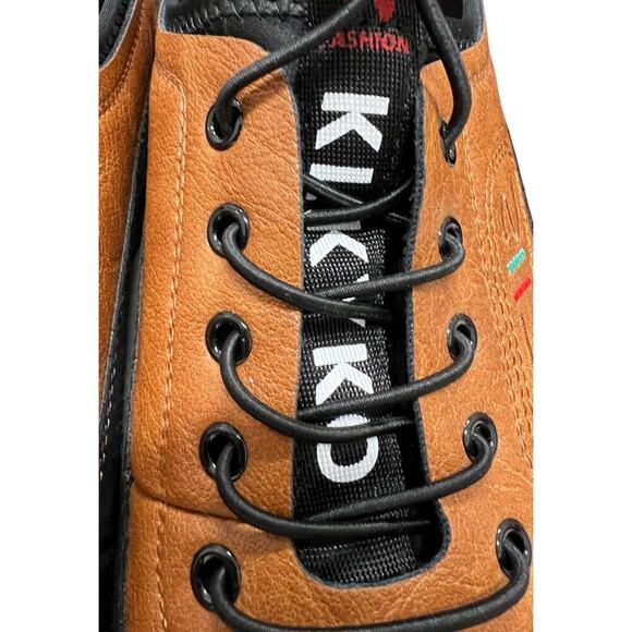 KLKYKO SII Fashion Sneaker Shoes self tying brown black vtg Japan Sz 2.5 Euro 46 main image 11